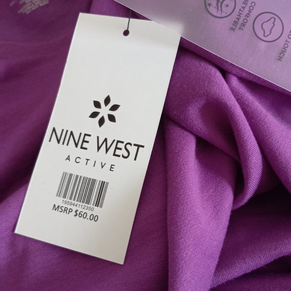 Nwt $60 NINE WEST Active Mesh Back Top Sweater Sz 3X - Picture 7 of 8